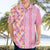 Pastel Magenta Aloha Hawaii Tiki Hawaiian Shirt Tropical Plumeria - Seamless Style