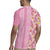 Pastel Magenta Aloha Hawaii Tiki Rugby Jersey Tropical Plumeria - Seamless Style