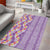 Lush Lilac Aloha Hawaii Tiki Area Rug Tropical Plumeria - Seamless Style