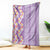 Lush Lilac Aloha Hawaii Tiki Blanket Tropical Plumeria - Seamless Style