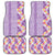 Lush Lilac Aloha Hawaii Tiki Car Mats Tropical Plumeria - Seamless Style