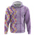 Lush Lilac Aloha Hawaii Tiki Hoodie Tropical Plumeria - Seamless Style