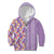 Lush Lilac Aloha Hawaii Tiki Kid Hoodie Tropical Plumeria - Seamless Style