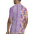 Lush Lilac Aloha Hawaii Tiki Rugby Jersey Tropical Plumeria - Seamless Style