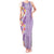 Lush Lilac Aloha Hawaii Tiki Tank Maxi Dress Tropical Plumeria - Seamless Style