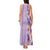 Lush Lilac Aloha Hawaii Tiki Tank Maxi Dress Tropical Plumeria - Seamless Style