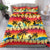 Tropical Islands Sunset Hawaii Bedding Set Go Surfing With Hula Girl - Summer Vibes