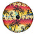 Tropical Islands Sunset Hawaii Spare Tire Cover Go Surfing With Hula Girl - Summer Vibes