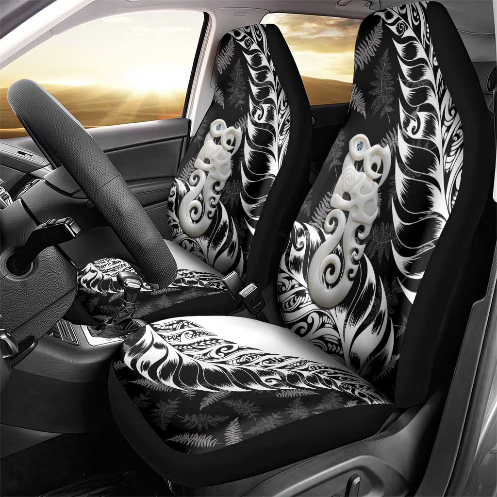 Aotearoa Manaia NZ Maori Silver Fern Car Seat Cover