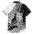 Aotearoa Manaia NZ Maori Silver Fern Family Matching Short Sleeve Bodycon Dress and Hawaiian Shirt