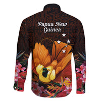 Gude Hi Hai Papua New Guinea Family Matching Off Shoulder Maxi Dress and Hawaiian Shirt Motuan PNG Raggiana Bird of Paradise Tropical Vibes LT14 - Polynesian Pride