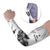 Custom New Zealand Kiwi Football Arm Sleeves Aotearoa Silver Fern - Polynesian Pride