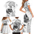 Custom New Zealand Kiwi Football Family Matching Short Sleeve Bodycon Dress and Hawaiian Shirt Aotearoa Silver Fern