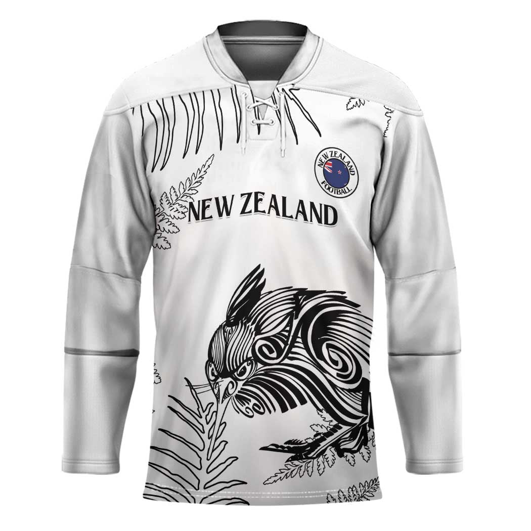 Custom New Zealand Kiwi Football Hockey Jersey Aotearoa Silver Fern - Polynesian Pride