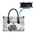 Custom New Zealand Kiwi Football Leather Bag Aotearoa Silver Fern - Polynesian Pride