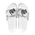Custom New Zealand Kiwi Football Slide Sandals Aotearoa Silver Fern - Polynesian Pride