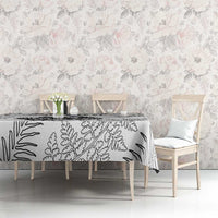 Custom New Zealand Kiwi Football Tablecloth Aotearoa Silver Fern