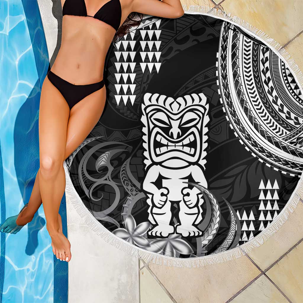 Hawaii Ku God Beach Blanket Kakau Mix Polynesian Tattoo