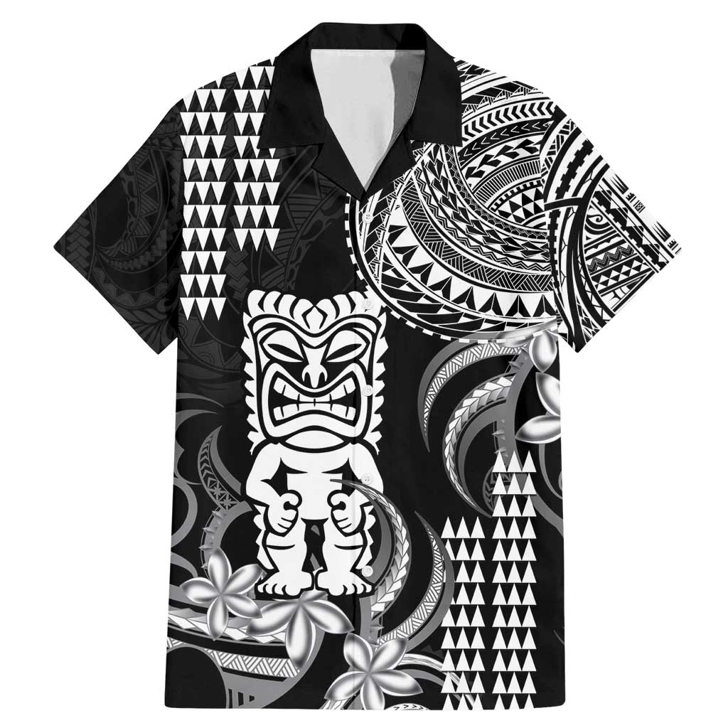 Hawaii Ku God Family Matching Mermaid Dress and Hawaiian Shirt Kakau Mix Polynesian Tattoo