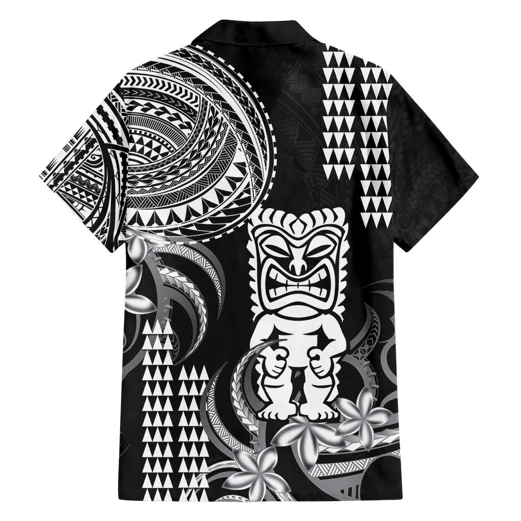 Hawaii Ku God Family Matching Puletasi and Hawaiian Shirt Kakau Mix Polynesian Tattoo