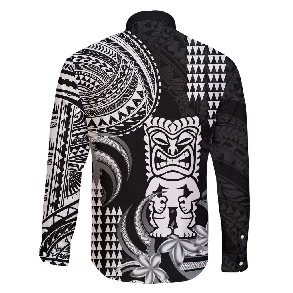 Hawaii Ku God Family Matching Puletasi and Hawaiian Shirt Kakau Mix Polynesian Tattoo