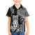 Hawaii Ku God Family Matching Short Sleeve Bodycon Dress and Hawaiian Shirt Kakau Mix Polynesian Tattoo
