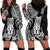 Hawaii Ku God Hoodie Dress Kakau Mix Polynesian Tattoo