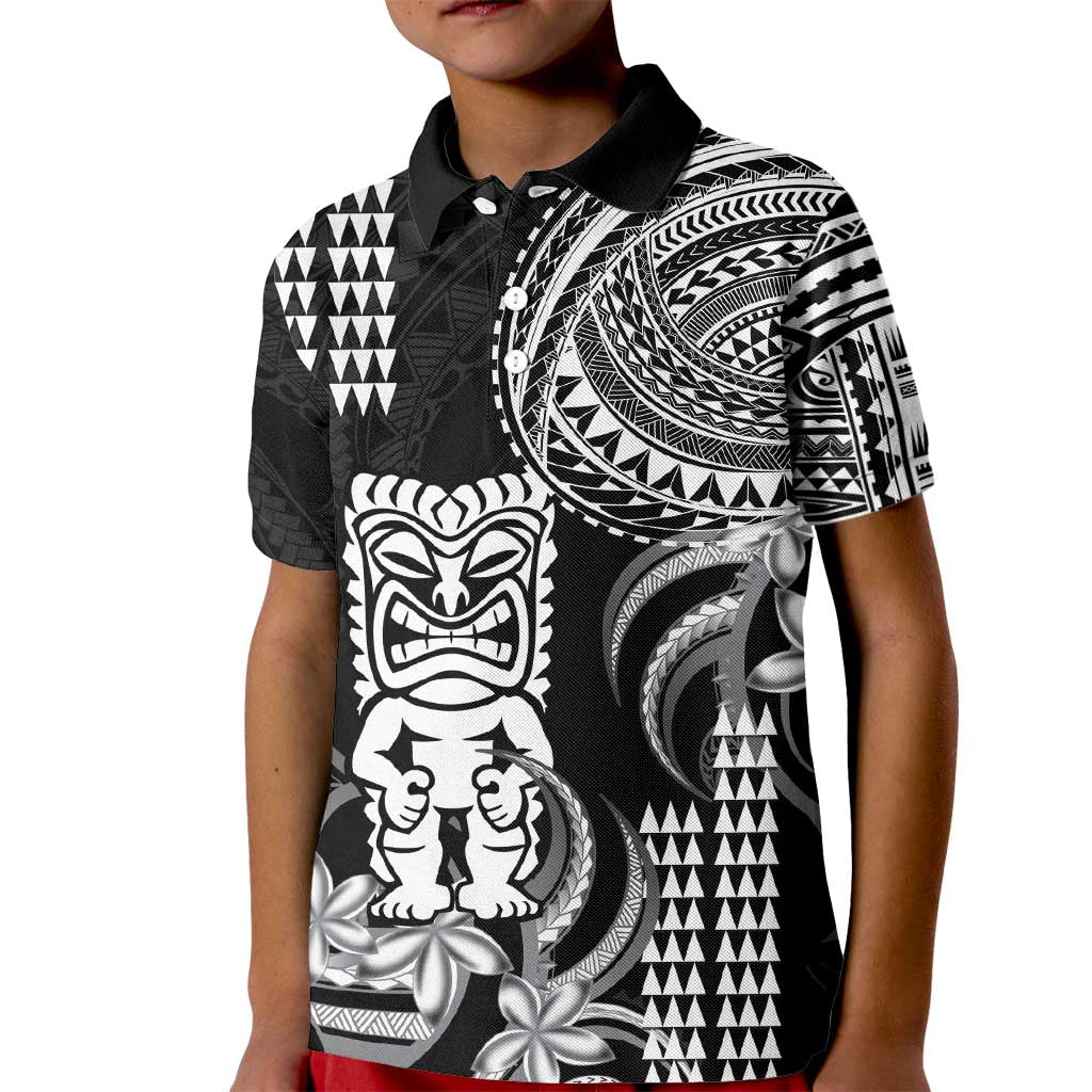 Hawaii Ku God Kid Polo Shirt Kakau Mix Polynesian Tattoo