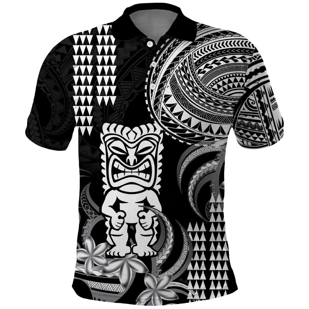 Hawaii Ku God Polo Shirt Kakau Mix Polynesian Tattoo