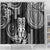 Hawaii Ku God Shower Curtain Kakau Mix Polynesian Tattoo