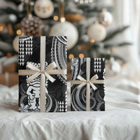 Hawaii Ku God Wrapping Paper Kakau Mix Polynesian Tattoo - Polynesian Pride