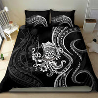 Black Hawaii Kanaloa God Bedding Set Hawaiian Octopus