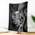 Black Hawaii Kanaloa God Blanket Hawaiian Octopus