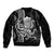 Black Hawaii Kanaloa God Bomber Jacket Hawaiian Octopus