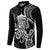 Black Hawaii Kanaloa God Button Sweatshirt Hawaiian Octopus