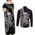 Black Hawaii Kanaloa God Couples Matching Off Shoulder Maxi Dress and Long Sleeve Button Shirt Hawaiian Octopus