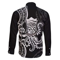 Black Hawaii Kanaloa God Family Matching Mermaid Dress and Hawaiian Shirt Hawaiian Octopus