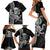 Black Hawaii Kanaloa God Family Matching Short Sleeve Bodycon Dress and Hawaiian Shirt Hawaiian Octopus