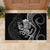 Black Hawaii Kanaloa God Rubber Doormat Hawaiian Octopus