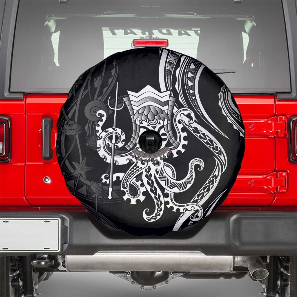 Black Hawaii Kanaloa God Spare Tire Cover Hawaiian Octopus