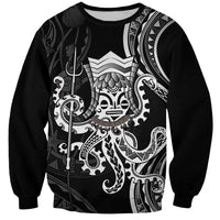 Black Hawaii Kanaloa God Sweatshirt Hawaiian Octopus