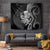 Black Hawaii Kanaloa God Tapestry Hawaiian Octopus