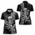 Black Hawaii Kanaloa God Women Polo Shirt Hawaiian Octopus