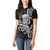 Black Hawaii Kanaloa God Women Polo Shirt Hawaiian Octopus