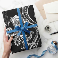 Black Hawaii Kanaloa God Wrapping Paper Hawaiian Octopus - Polynesian Pride