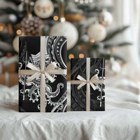 Black Hawaii Kanaloa God Wrapping Paper Hawaiian Octopus - Polynesian Pride