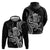 Black Hawaii Kanaloa God Zip Hoodie Hawaiian Octopus