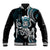 Turquoise Hawaii Kanaloa God Baseball Jacket Hawaiian Octopus