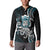 Turquoise Hawaii Kanaloa God Button Sweatshirt Hawaiian Octopus