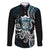 Turquoise Hawaii Kanaloa God Family Matching Short Sleeve Bodycon Dress and Hawaiian Shirt Hawaiian Octopus